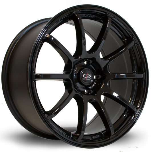 Rota Force, 18 x 9 inch, 5x114 PCD, ET27, Black, Single Wheel