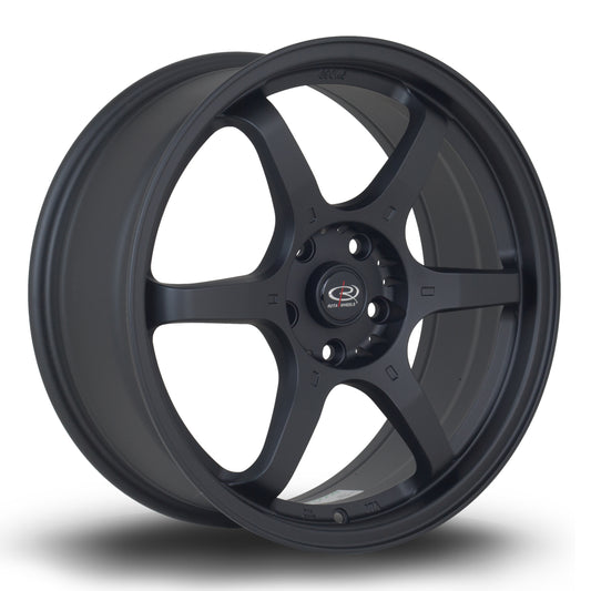 Rota GR6, 18 x 7.5 inch, 5x114 PCD, ET45, FBlack2, Single Wheel