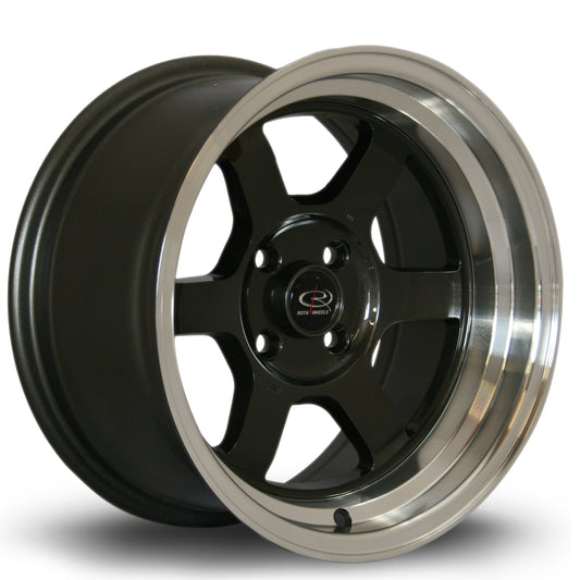 Rota Grid-V, 15 x 8 inch, 4x100 PCD, ET0, RLGunmetal, Single Wheel