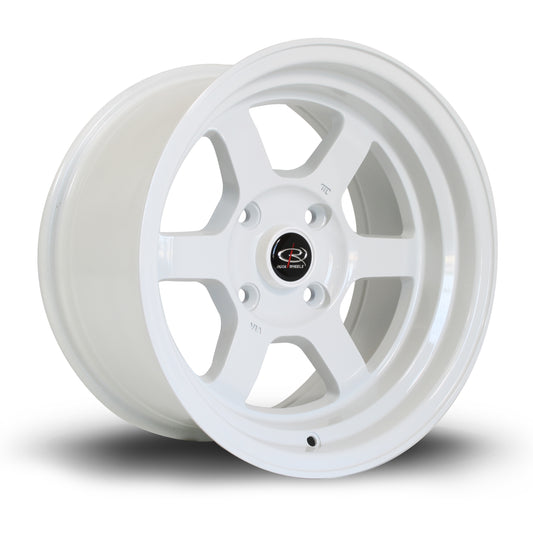 Rota Grid-V, 15 x 8 inch, 4x100 PCD, ET0, White, Single Wheel