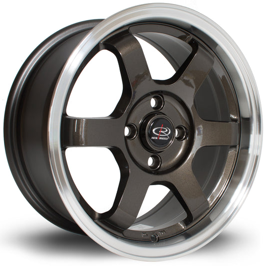 Rota Grid, 15 x 7 inch, 4x100 PCD, ET40, RLGunmetal, Single Wheel