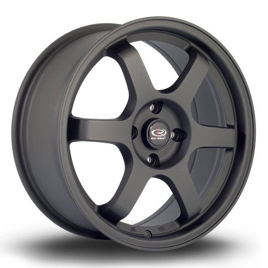 Rota Grid, 17 x 7.5 inch, 4x100 PCD, ET45, FBlack2, Single Wheel