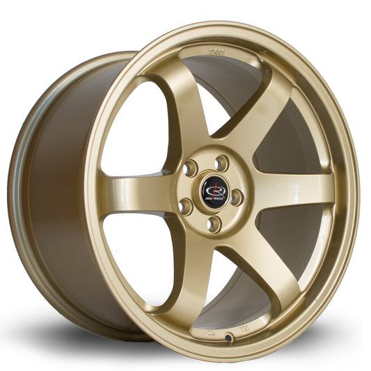 Rota Grid, 18 x 9.5 inch, 5x100 PCD, ET38, Gold, Single Wheel