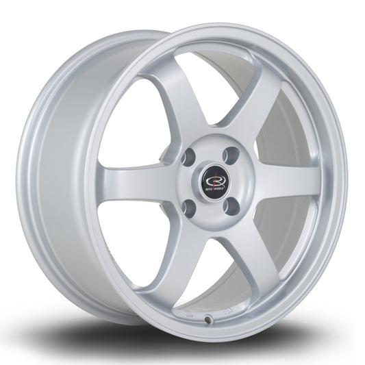 Rota Grid 2, 17 x 7.5 inch, 4x108 PCD, ET25, Silver, Single Wheel