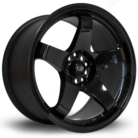 Rota GTR, 18 x 9.5 inch, 5x114 PCD, ET30, Black, Single Wheel