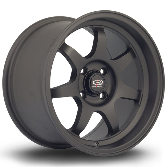 Rota K7, 15 x 9 inch, 4x100 PCD, ET36, FBlack2, Single Wheel