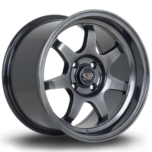 Rota K7, 15 x 9 inch, 4x100 PCD, ET36, HBlack, Single Wheel