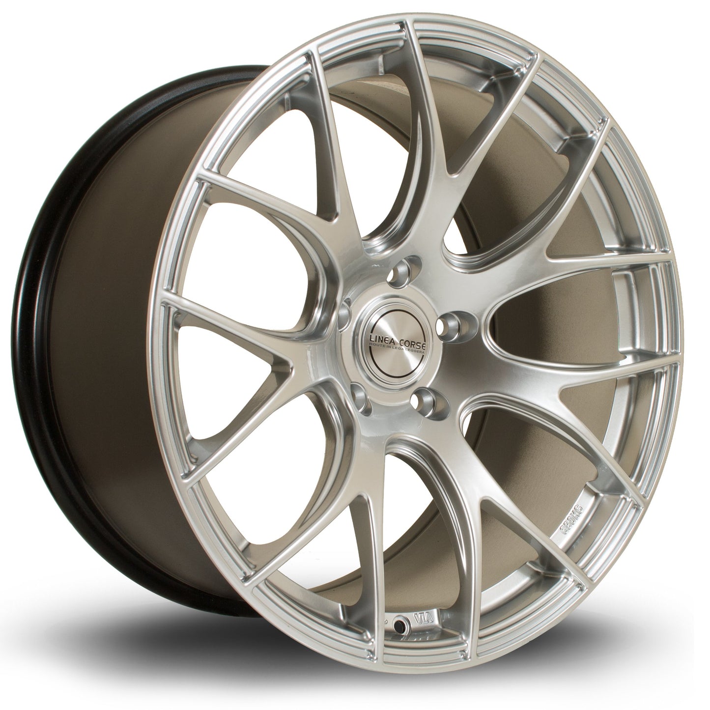 Linea Corse LC818, 19 x 10 inch, 5x114 PCD, ET38, HSilver, Single Wheel