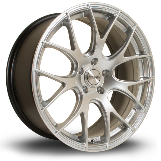 Linea Corse LC818, 19 x 8.5 inch, 5x112 PCD, ET35, HSilver, Single Wheel