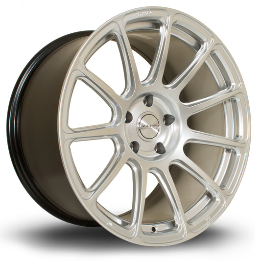 Linea Corse LC888, 19 x 10.5 inch, 5x120 PCD, ET25, HSilver, Single Wheel