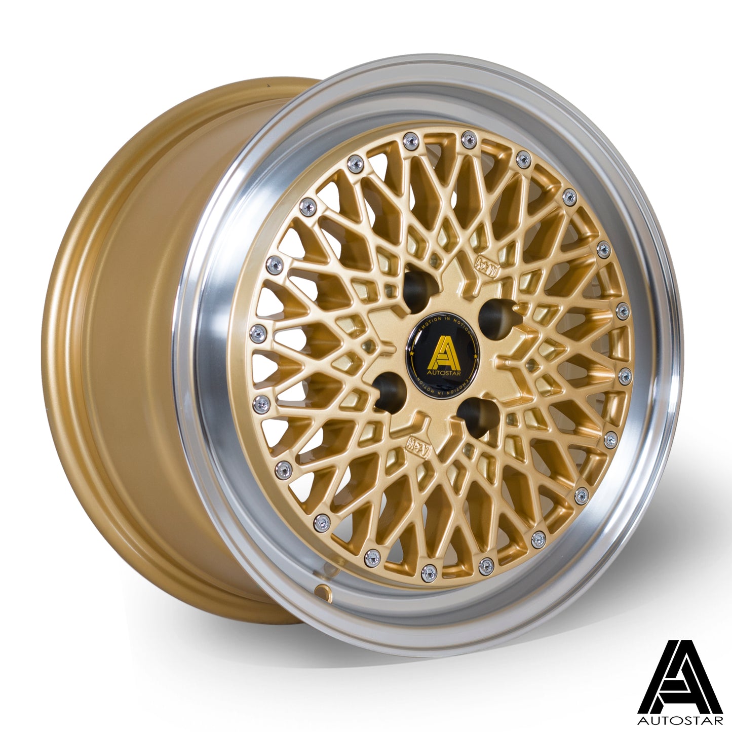 Autostar Minus, 15 x 7.5 inch, 4x100 PCD, ET25, RLGold, Single Wheel