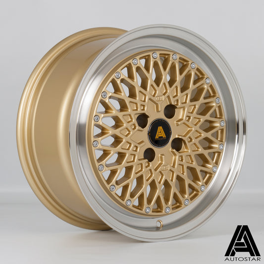 Autostar Minus, 16 x 7.5 inch, 4x100 PCD, ET35, RLGold, Single Wheel