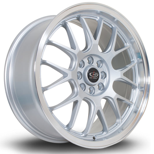 Rota MXR, 17 x 7.5 inch, 4x108~4x100 PCD, ET40, RLSilver, Single Wheel