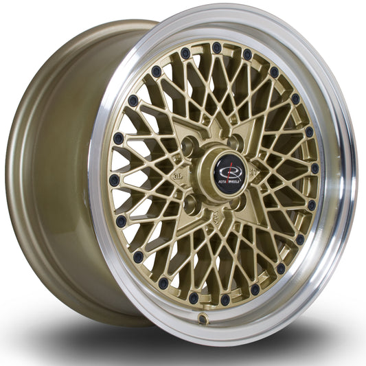 Rota OSMesh, 15 x 7 inch, 4x100 PCD, ET30, RLGold, Single Wheel