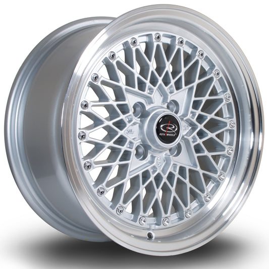 Rota OSMesh, 15 x 7 inch, 4x100 PCD, ET30, RLSilver, Single Wheel