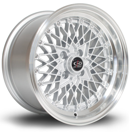 Rota OSMesh, 15 x 8 inch, 4x100 PCD, ET20, RLSilver, Single Wheel