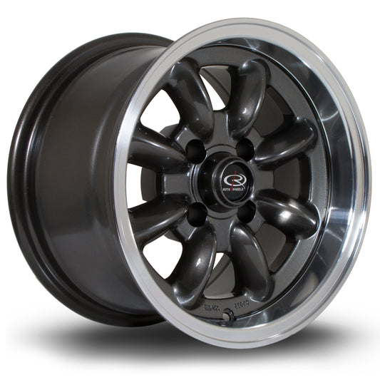 Rota RB, 13 x 8 inch, 4x100 PCD, ET4, RLGunmetal, Single Wheel