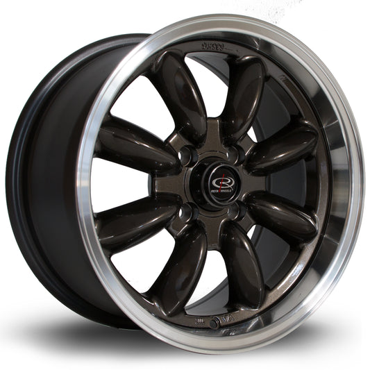 Rota RB, 15 x 8 inch, 4x100 PCD, ET30, RLGunmetal, Single Wheel