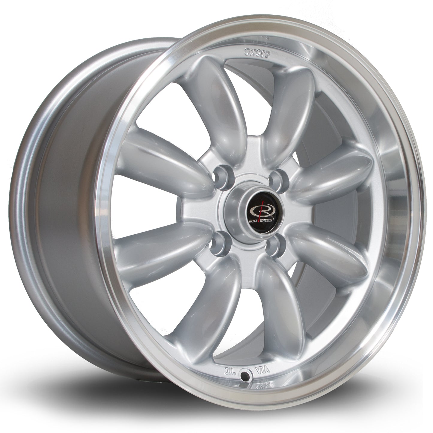 Rota RB, 15 x 8 inch, 4x100 PCD, ET30, RLSilver, Single Wheel