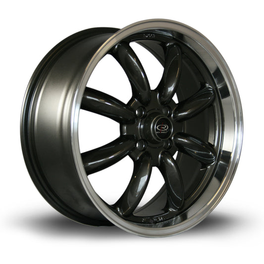 Rota RB, 17 x 7.5 inch, 4x100 PCD, ET45, RLGunmetal, Single Wheel