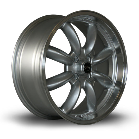 Rota RB, 17 x 7.5 inch, 4x100 PCD, ET45, RLSilver, Single Wheel