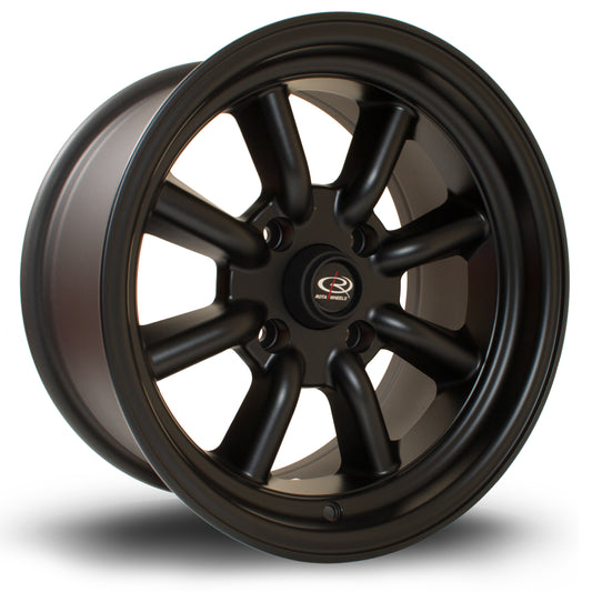 Rota RKR, 15 x 8 inch, 4x108 PCD, ET0, FBlack, Single Wheel