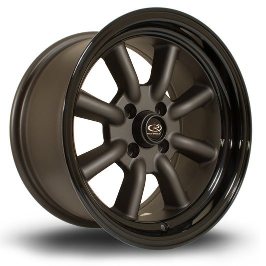 Rota RKR, 15 x 8 inch, 4x100 PCD, ET0, FGMBlack, Single Wheel