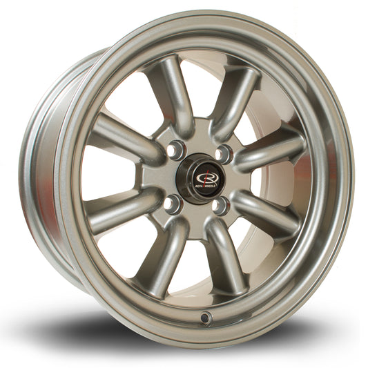 Rota RKR, 15 x 8 inch, 4x100 PCD, ET0, Steelgrey, Single Wheel