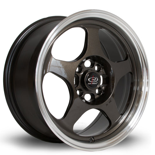 Rota Slip, 15 x 7 inch, 4x100 PCD, ET40, RLGunmetal, Single Wheel