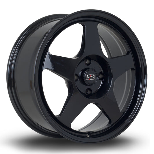 Rota Slip, 17 x 7.5 inch, 4x108 PCD, ET25, Black, Single Wheel