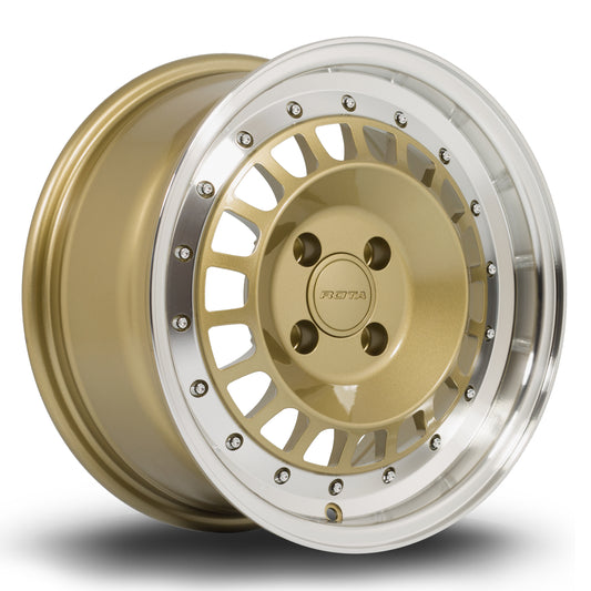 Rota Speciale, 15 x 7 inch, 4x100 PCD, ET35, RLGold, Single Wheel