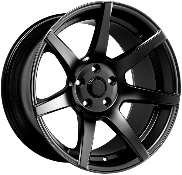 7Twenty Style 55, 18 x 9.5 inch, 5x114.3 PCD, ET15, Single Wheel, Satin Black