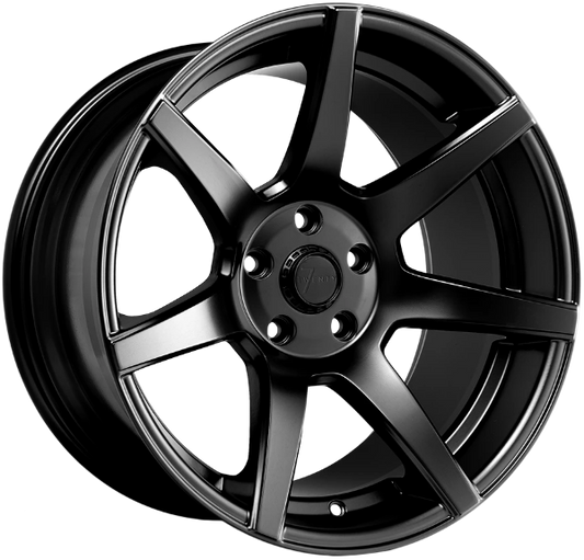 7Twenty Style 55, 18 x 9.5 inch, 5x114.3 PCD, ET15, Single Wheel, Satin Black