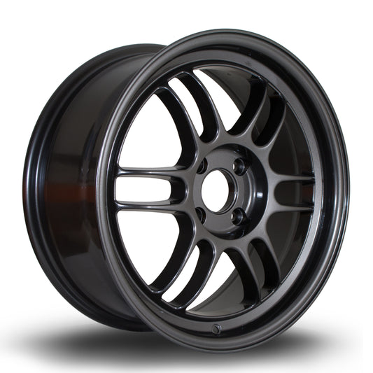 356 Wheels TFS3, 17 x 7.5 inch, 4x100 PCD, ET35, Gunmetal, Single Wheel