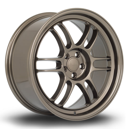 356 Wheels TFS3, 18 x 8.5 inch, 5x100 PCD, ET44, Bronze, Single Wheel