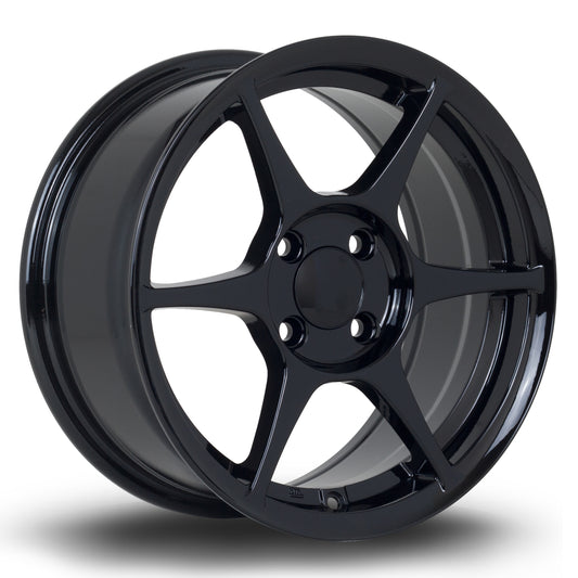 356 Wheels TFS4, 15 x 7 inch, 4x100 PCD, ET38, Black, Single Wheel