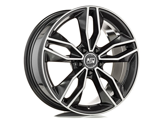 MSW 71 8,5x19 ET 44 5x112 MSW GLOSS DARK GREY FULL POLISHED Single Wheel