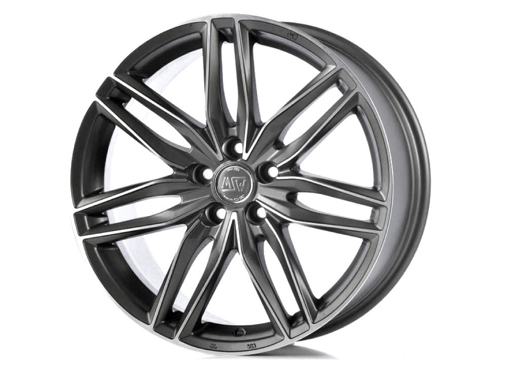 MSW 24 7,5x16 ET 35 5x112 MSW MATT GUN METAL FULL POLISHED (MGMFP) Single Wheel