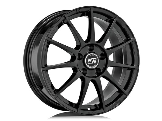 MSW 85 8x18 ET 45 5x108 MSW GLOSS BLACK Single Wheel