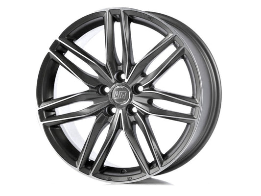 MSW 24 7x17 ET 42 4x108 MSW MATT GUN METAL FULL POLISHED (MGMFP) Single Wheel