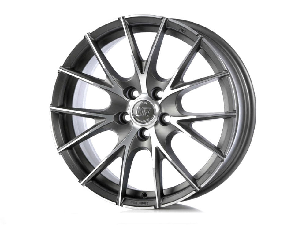 MSW 25 7,5x17 ET 35 5x100 MSW MATT TITANIUM FULL POLISHED Single Wheel