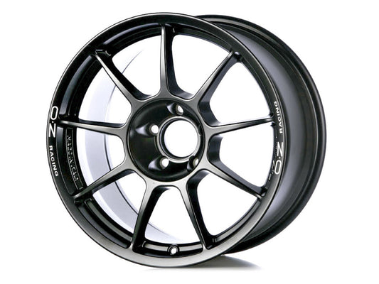 CHALLENGE HLT 10x18 ET 79 5x120 OZ RACING MATT BLACK WHITE LETTERING Single Wheel