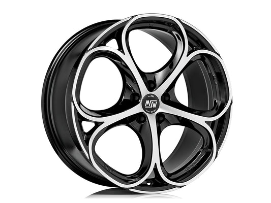 MSW 82 9x20 ET 31 5x110 MSW GLOSS BLACK FULL POLISHED Single Wheel