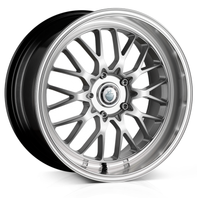 CADES Tyrus, 17 x 7 inch , 4-100 PCD, ET40,  Silver lip Polish, Single Wheel