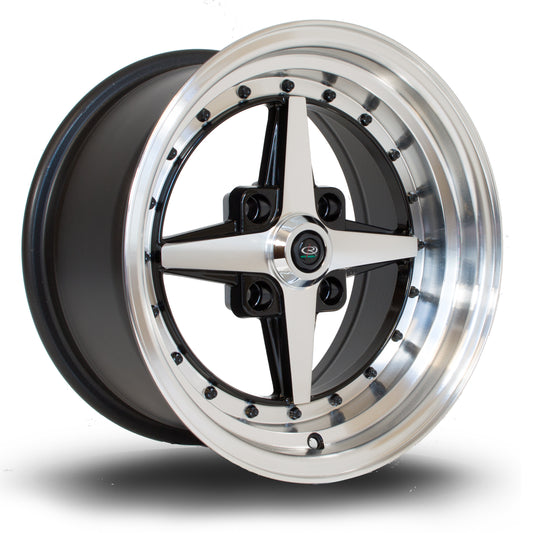 Rota Zero, 15 x 8 inch, 4x100 PCD, ET10, PFBlack, Single Wheel